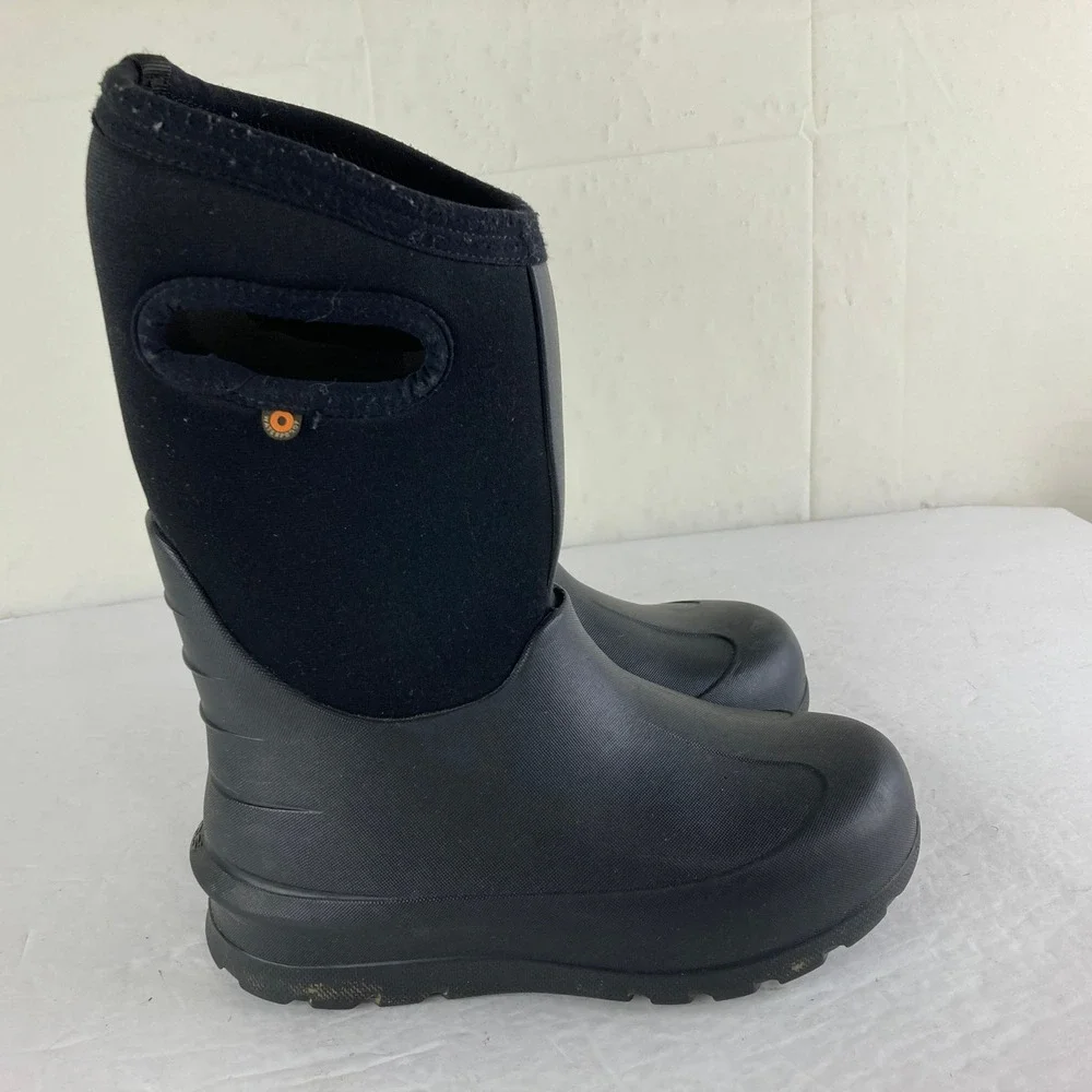 Bogs Kids Boys sz‎ 2 Black Waterproof Insulated Boots Snow Rain Mud Gorpcore